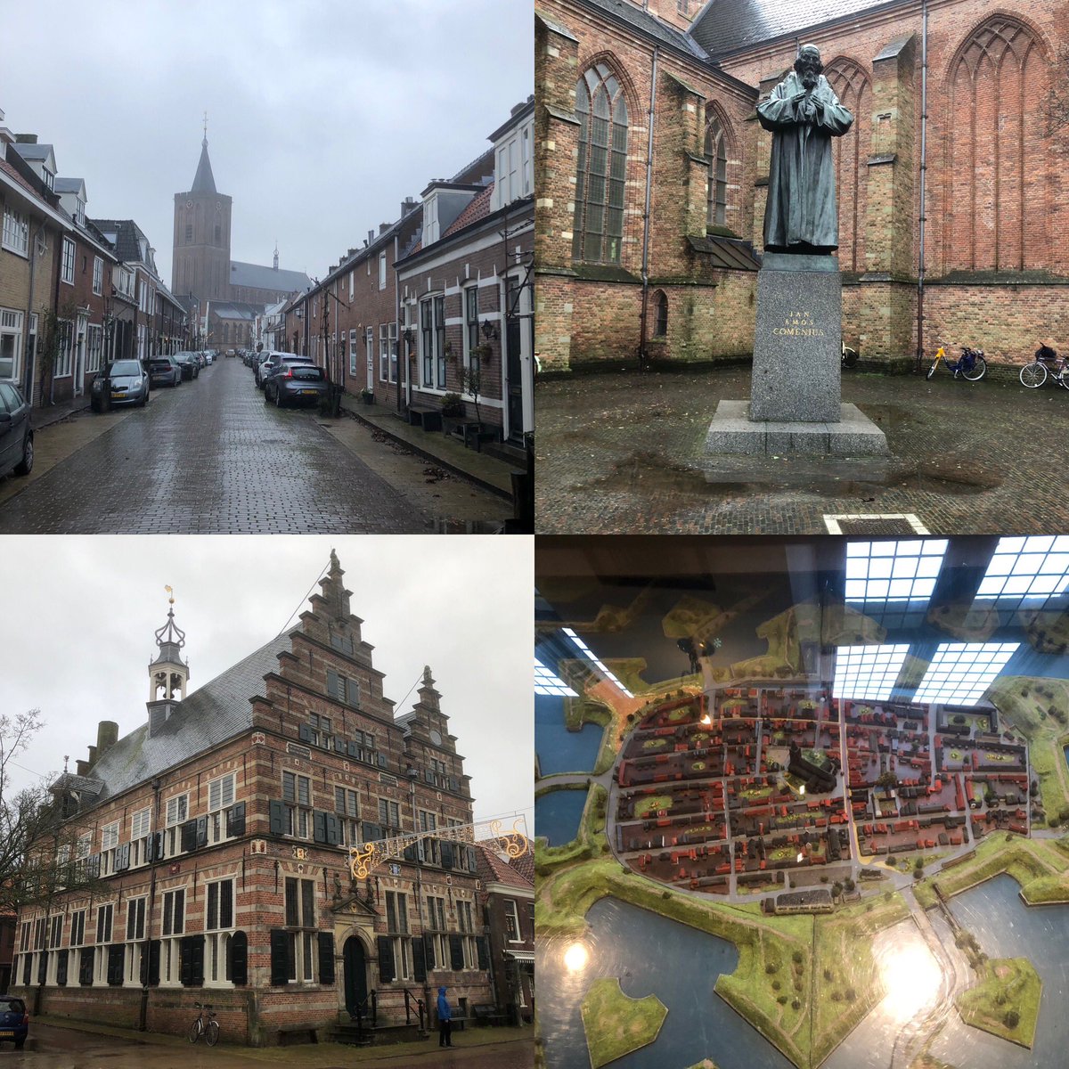 JacobRoep's tweet photo. En nu naar #Naarden. Een prachtige #vestingstad en onderdeel van de Hollandse #waterlinie. Het stadhuis was (officieel) gesloten. Toch was de deur open en konden we snel een foto van een maquette van Naarden maken. https://t.co/tiBEi1TxXY