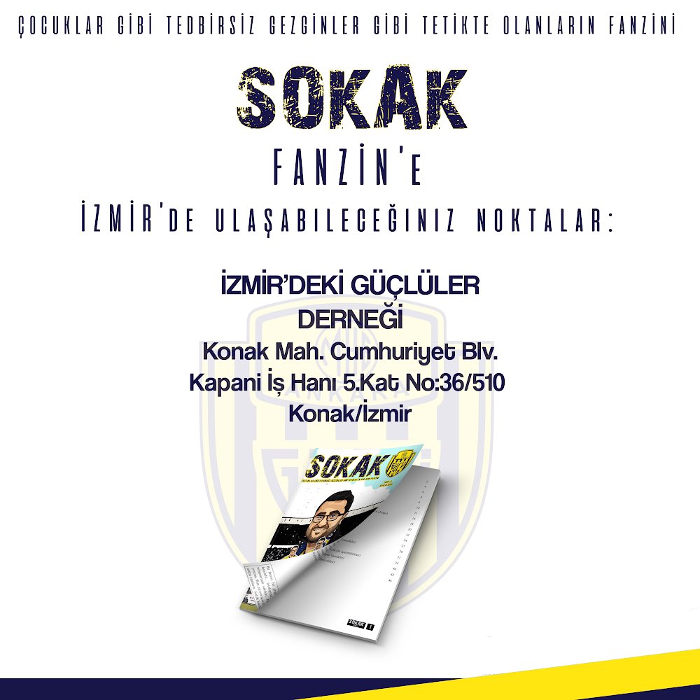 Sokak Fanzin İzmir’de..

Sokak Fanzin'e aşağıdaki adresten ücretsiz olarak ulaşabilirsiniz.