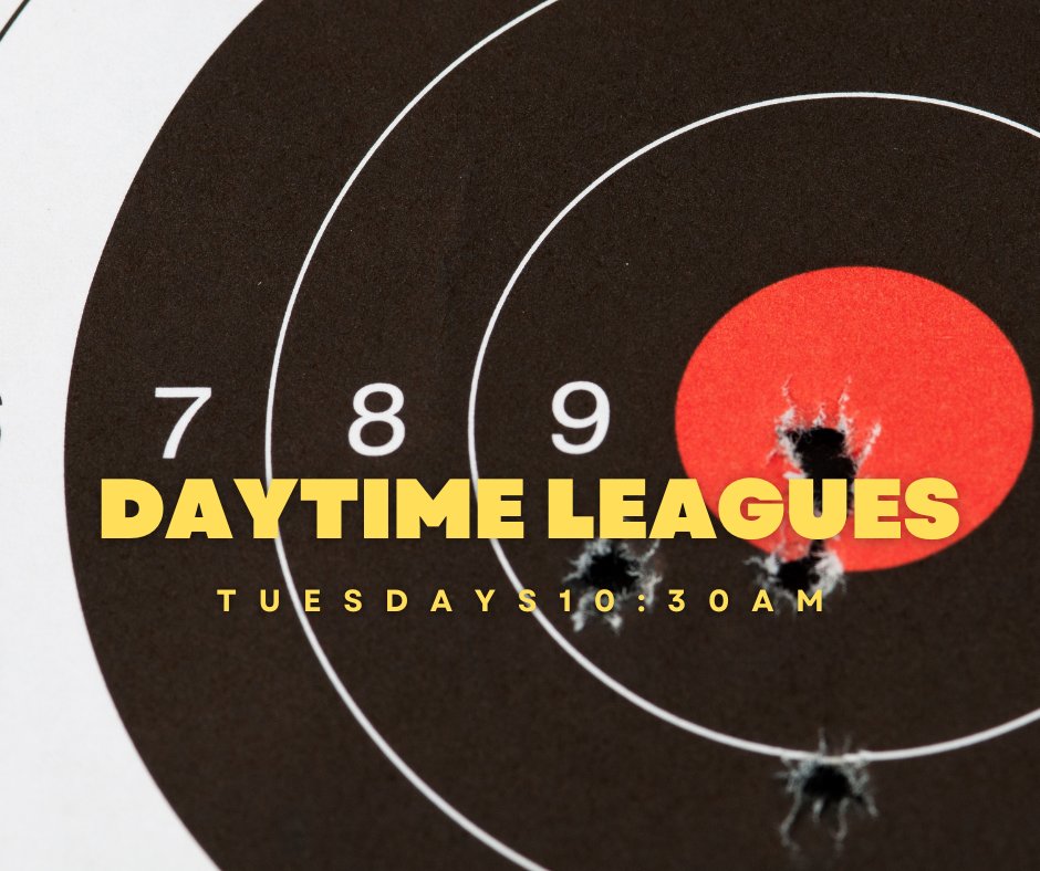 Daytime Leagues are here!
6 weeks 1/23-2/27
Tuesdays 10:30-noon
Must sign up in advance
Coffee, donuts &amp; shooting...what could be better?
themarksmanindoorrange.com/event/bullseye…

#marksman #marksmanindoorrange #elkhorn #omaha #waterloo #shootingsports #leagues