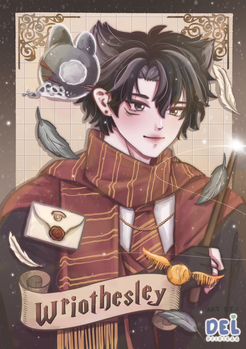 delspacehere's tweet photo. Wriothesley + Gryffindor 🔮
.
.
.
Who’s next 🤔
#wriothesley #wiro #rio #gryffindor #Hogwarts #genshinimpact #fanart
#DONOTREPOST⚠️ https://t.co/a9GSEhhU7e