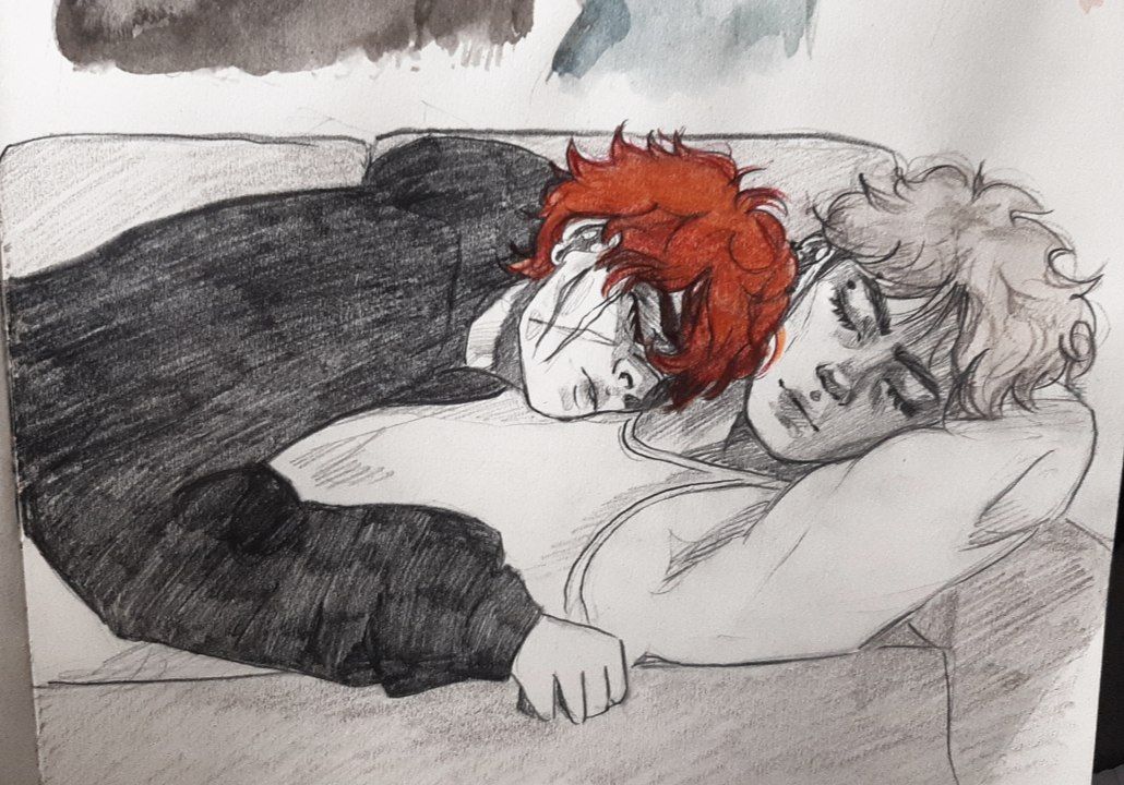 mibknjam's tweet photo. tss! kitties are sleeping😌#allforthegame #aftgfanart #aftg #aftgart #neiljostenart #neiljosten #andrewminyardart #andrewminyard #всезарадигри https://t.co/m0hksXZTZu
