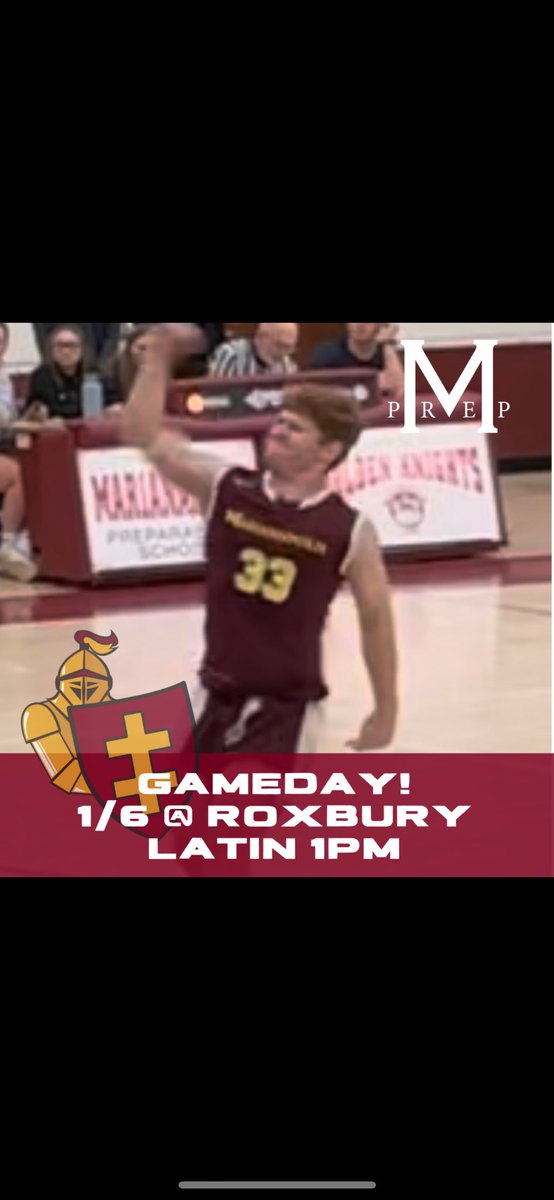 MPrepBBB's tweet photo. For the first time in 2024, It’s Gameday!!! We head on the road for Class B matchup against Roxbury Latin for a 1pm tip! Excited to continue the journey! #GoKnights https://t.co/L69F9K3mni