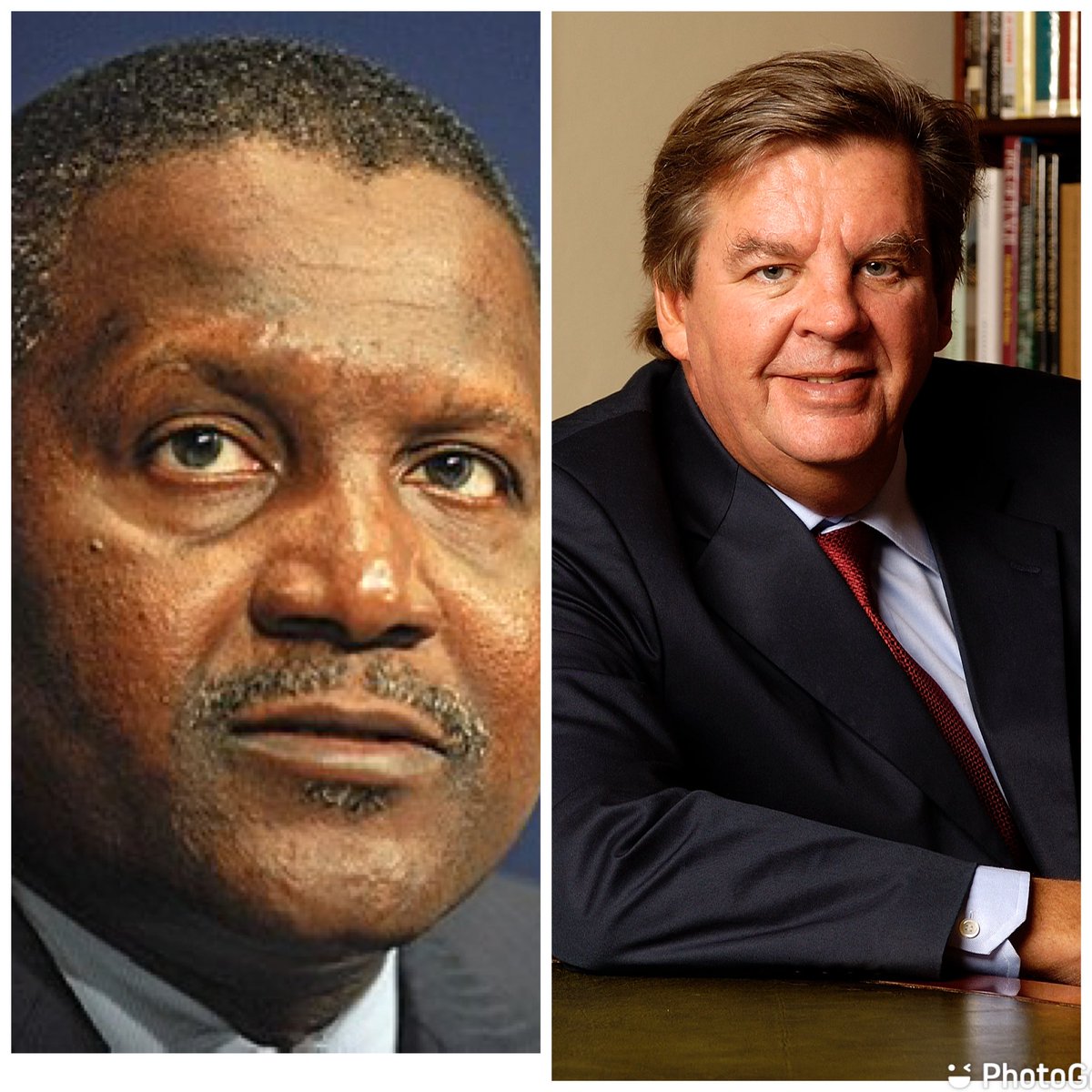 HamzabSow1's tweet photo. Dangoté n’est plus l’homme le plus riche d’Afrique.
Selon le magazine forbes, le milliardaire nigérian vient d’être détrôné par le sud-africain Johann Rupert suite à la décision de la banque centrale nigériane de déprécier sa monnaie.
Rupert pèse à 12 Md $
Dangoté pèse à 10,5 Md$ https://t.co/K01rXksD32