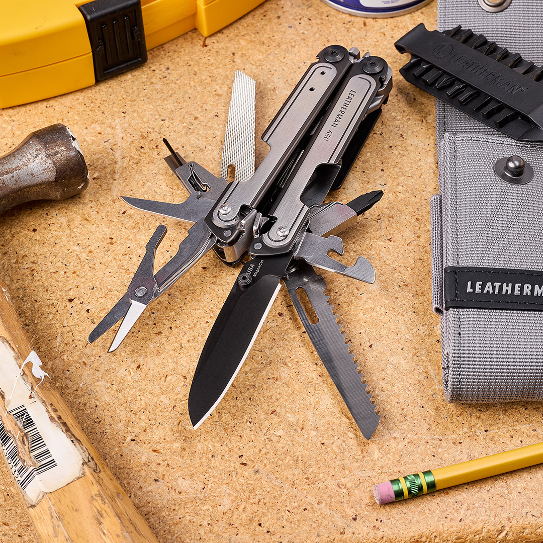 KnifeCenter on X: Restock Alert! The Leatherman ARC is the first  multi-tool to feature a MagnaCut blade, and the bit-set alone is  monumental. The ARC redefines what it means to be a