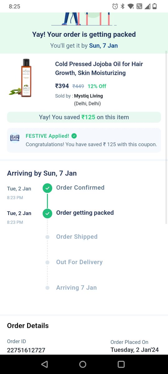 Pragati_03_20's tweet photo. Looking for Branded Beauty products? Checkout #ONDCStore  on Paytm app 
Here u will get good discounts from brands+ 125Rs coupon discount from ONDC  &amp; free shipping 
my recent order just delivered in good packing😍
Indeed @ONDC_Official Store is best
#VocalForLocal #BharatKaONDC https://t.co/QtX8DIasye