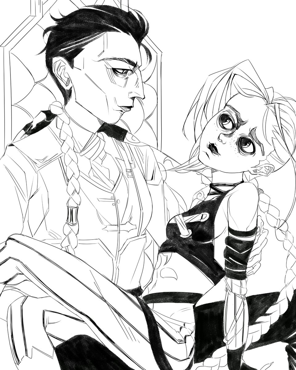ChroBoom's tweet photo. A friend showed me the Arcane Season 2 teaser and it made me realize I have over 250 drawings of #Jilco. Here are the first few: https://t.co/7R9ukIhN1l