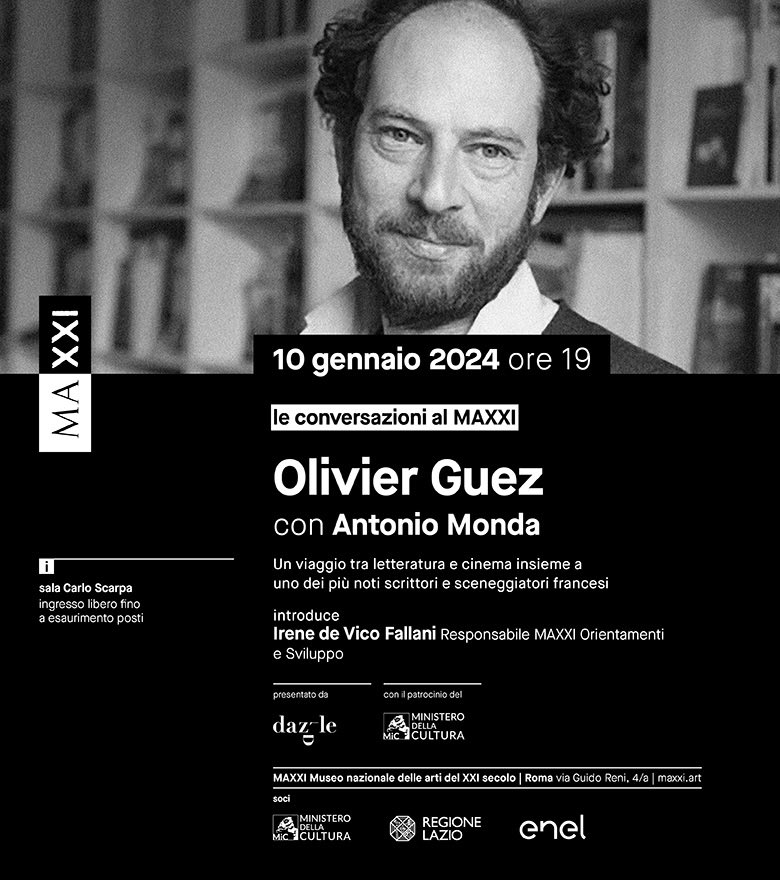 Stefano Gobbi (@stedn3) on Twitter photo Ecco il primo appuntamento dellāanno per il ciclo #LeConversazioniAlMAXXI:
10 gennaio 2024, ore 19:00
<a href="/olivierguez/">olivier guez</a> con Antonio Monda! Ecco il primo appuntamento dellāanno per il ciclo #LeConversazioniAlMAXXI:
10 gennaio 2024, ore 19:00
<a href="/olivierguez/">olivier guez</a> con Antonio Monda!