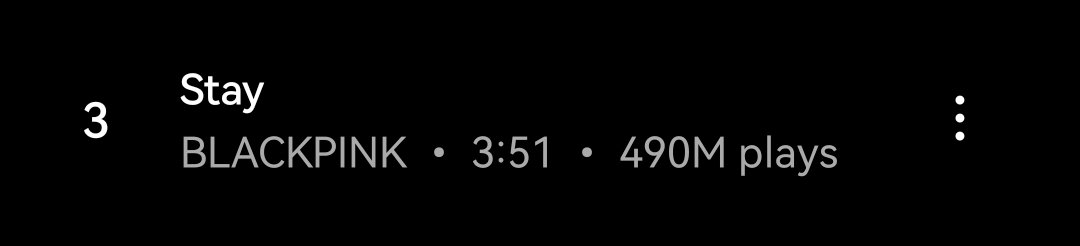 blackpinkXyt's tweet photo. “STAY” by BLACKPINK has surpassed 490 Million steams on YouTube Music.

#BLACKPINK #SquareTwo #STAY https://t.co/kBKvG4547k