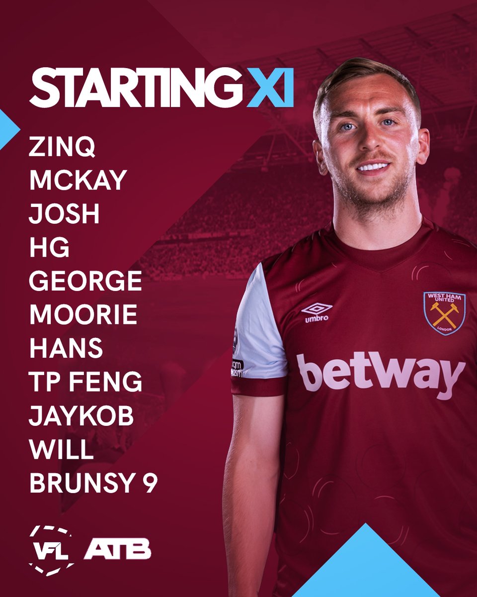 Teamsheet After Last Nights <a href="/ATBProClubs/">ATB Pro Clubs Tournaments</a> W.

#UpTheHammers