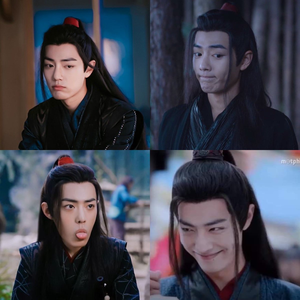 wngxnic's tweet photo. xiao zhan played “wei wuxian” to show everyone how it’s done https://t.co/P53VS3gM5h