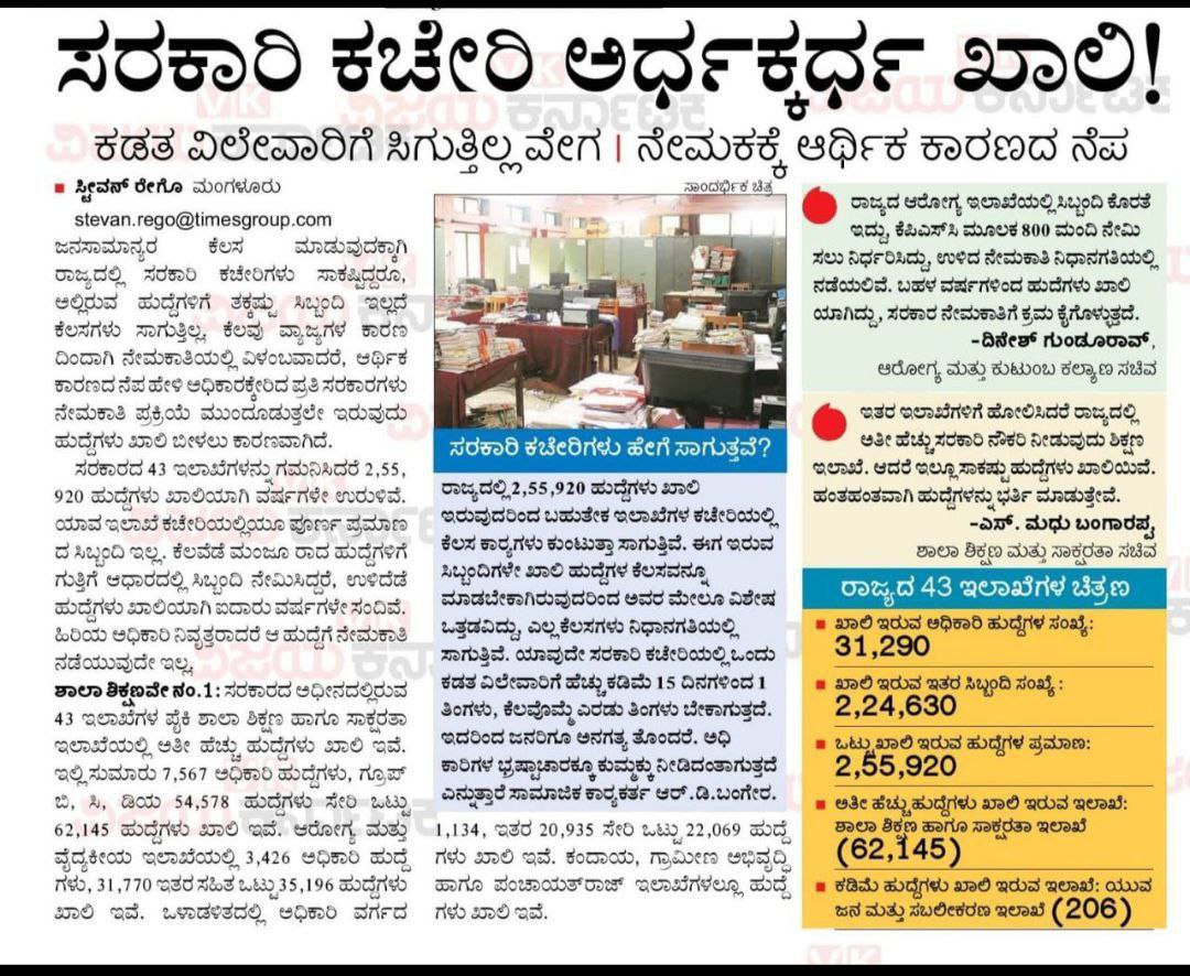 AKSSAofficial's tweet photo. @CMofKarnataka @siddaramaiah  ನೀವು ಸಮಾಜವಾದಿಯೇ?  ಬಡಜನರ ಬಗ್ಗೆ ನಿಮಗೆ ಕಾಳಜಿ ಇದೆಯೇ? ರಾಜ್ಯದ ಪದವೀಧರ ವಿದ್ಯಾರ್ಥಿಗಳ ಬಗ್ಗೆ ನಿಮಗೆ ಅನುಕಂಪವಿದೆಯೇ ?ಸರ್ಕಾರಿ ಕಚೇರಿಗಳು ಬಿಕೋ ಎನ್ನುತ್ತೇವೆ; ಯುವ ಸಮುದಾಯ ಬೀದಿಯಲ್ಲಿ ಬಿದ್ದಿದೆ ; ರಾಜ್ಯದ ಯುವಕ/ತಿ ರಿಗೆ ಉದ್ಯೋಗ ನೀಡಿ, ಖಾಲಿ ಇರುವ ಹುದ್ದೆಗಳನ್ನು ಭರ್ತಿ ಮಾಡಿ. https://t.co/58YO9z4ceS