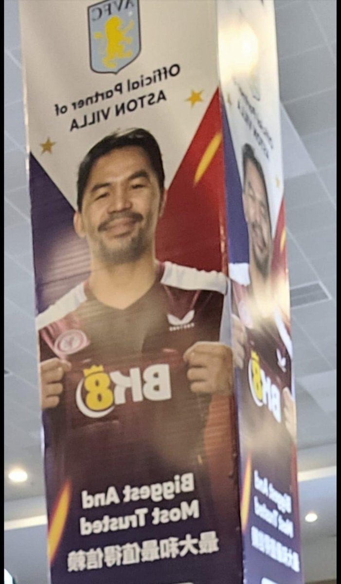Another one added to the list of famous Villa fans. #pacman #MannyPacquiao @MannyPacquiao
