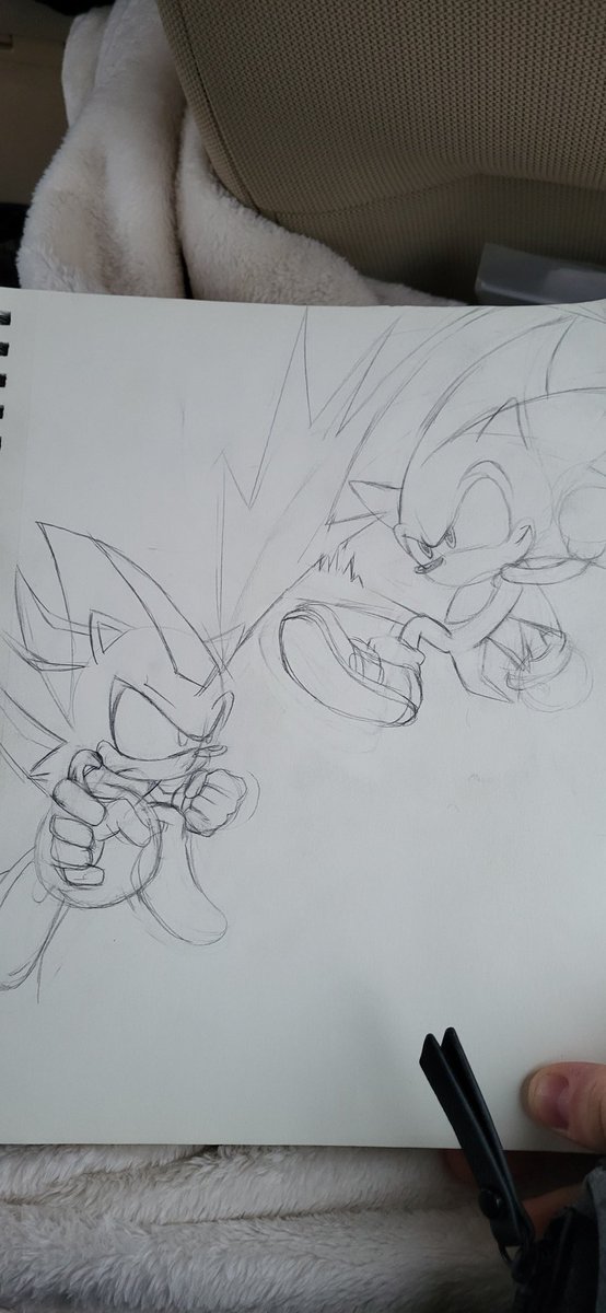 Wobburu's tweet photo. Can't stream cause I got put back on da boat but here's a Sonic and Shadoo for you https://t.co/pWTc8H7sd0