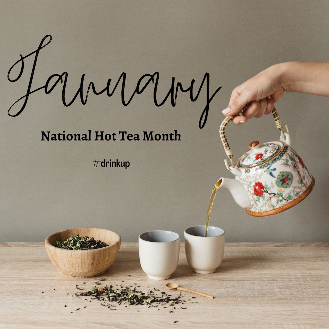 Cheers to January, the official Hot Tea Month! ☕ Time to cozy up with a warm cup and dive into a world of flavors. Let's celebrate the soothing magic of tea together!  #HotTeaMonth #TeaLovers