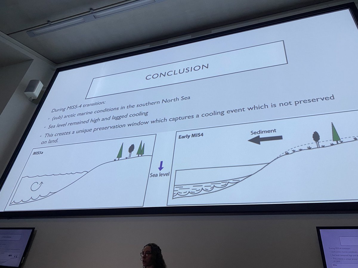 (Catch up) @ImWaajen presented a fantastic record through the Brown Bank Formation, which records the MIS5-4 transition in the North Sea #QRA24