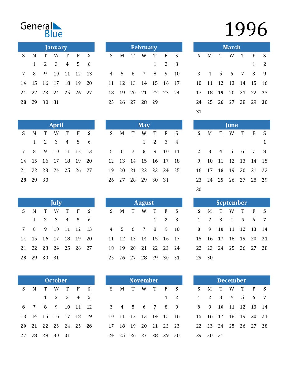 lished_mia's tweet photo. Did you know that the year 1996 and 2024 are exactly the same? Therefore, the year 2024 will continue in the calendar of 1996

#NewYear2024 https://t.co/iIeWbI15cY