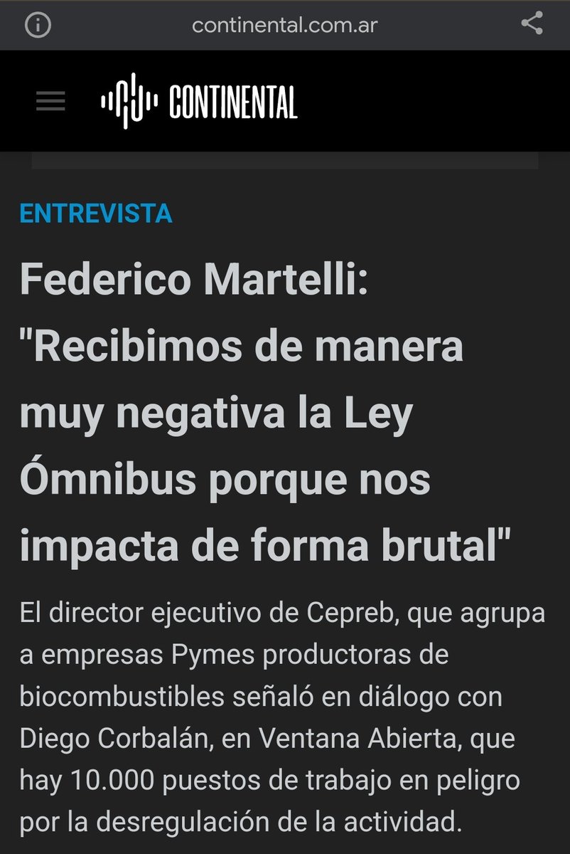 MartelliFede's tweet photo. La #LeyÓmnibus mandará a la quiebra a todas las empresas pymes productoras de #biodiesel y a miles de #pymes de todos los rubros en todo el país. 
Hay que frenar en el #Congreso este intento de socavar la estabilidad nacional y empobrecer a los argentinos. 
#LeyOmnibusNoPasa https://t.co/CDOl9eJt9v