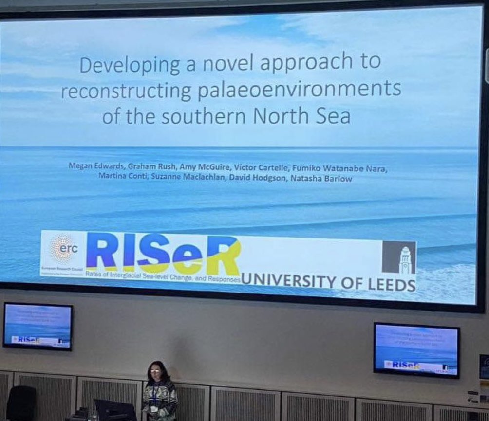 (catch up) Megan Edwards took us back to the RISeR sampling region, to explore the sedimentological & geochemical records within these marine cores #QRA24