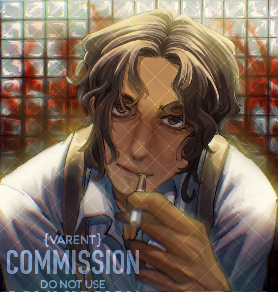 TW//Blood 
Hasil commission hari ini <3 
senang banget bisa coba painting tan skin. 

Anyway, my commission (IDR/USD) still open! Check my carrd for pricelist~
varentbio.carrd.co
.
.
#artistidn #digitalart #commissionwork #artistontwitter