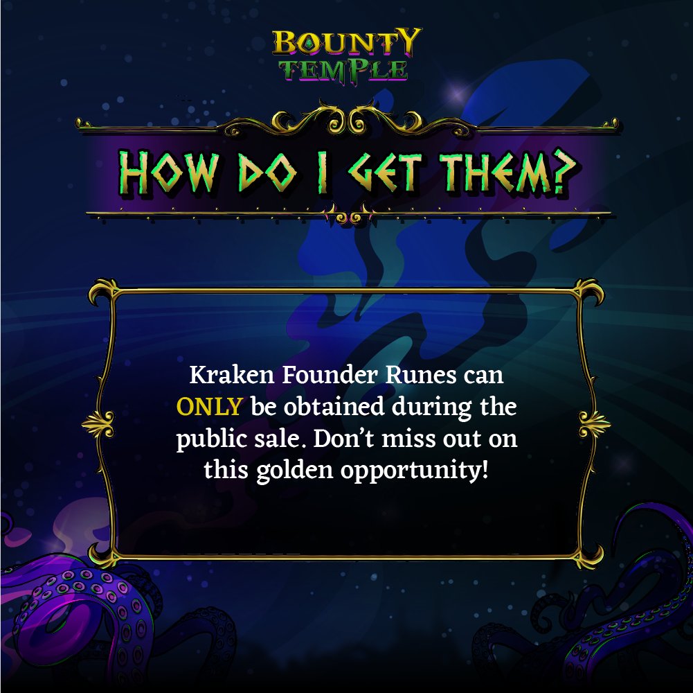 BountyTemple's tweet photo. K-Runes play an essential part in the BT ecosystem. They’re super valuable and serve as your ticket to perpetual rewards!

Stay tuned for more updates.

#BountyTemple #P2EE #GameFi #Polygon #TYT https://t.co/o8N7LASnJW