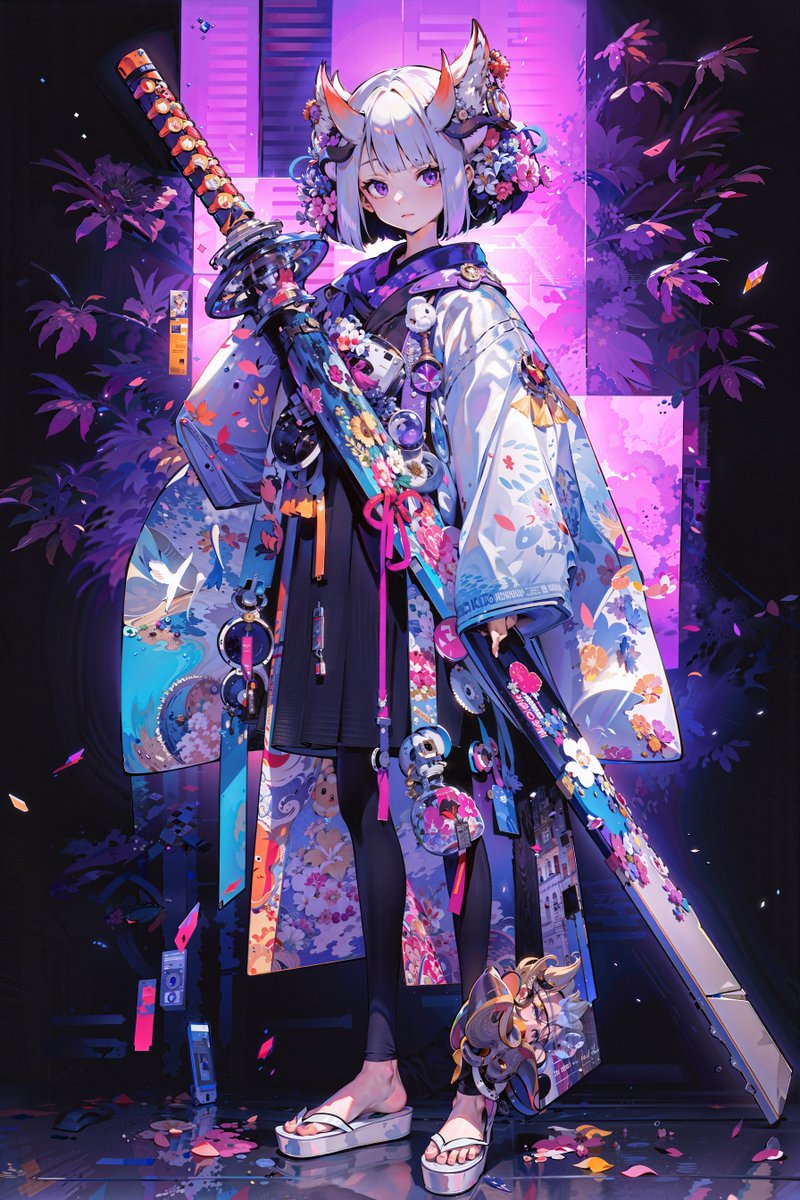 Coharrie_AI's tweet photo. katana girl 💜 https://t.co/V8AyrQ6z6r