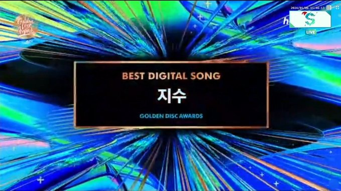 sunnysunlisa's tweet photo. I COULDN'T BE MORE PROUD OF JISOO FOR WINNING THESE TWO CATEGORIES ON 38th GOLDEN DISC AWARDS😭YOU DESERVES IT ALL MY LOVE 🥺🫶🏻🎊

🏆Best Digital Song (Bonsang): “Flower”
🏆 Favorite Golden Disc Popular Artist (Female)

CONGRATULATIONS JISOO   
#JISOOGDAWINNER https://t.co/2Xio1kxVEB