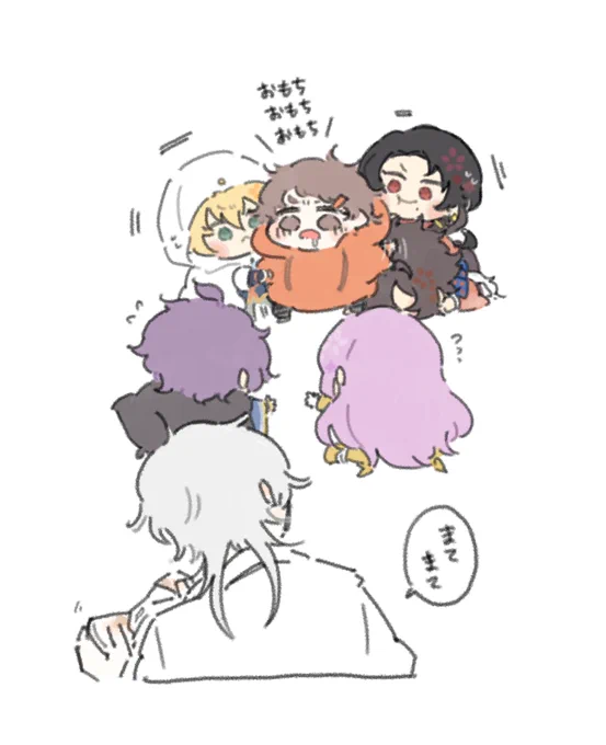 ちっちゃい審神者とおもち
(※わんぱくがいる) 
