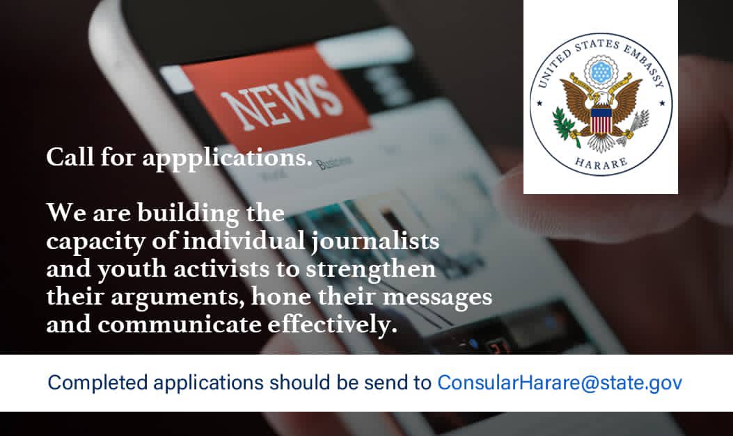 KMutisi's tweet photo. The US Embassy in Zimbabwe ACTIVELY recruited & trained “Individual Journalists” & “activists) (read anti-Zim & anti-govt) to train them to “hone their messages & communicate effectively” 

Do u know these journalists? Have u seen their monotonous propaganda? @USEmbZim is being allowed to create mayhem in Zim…. Actively supporting NEGATIVE propaganda against Zim…