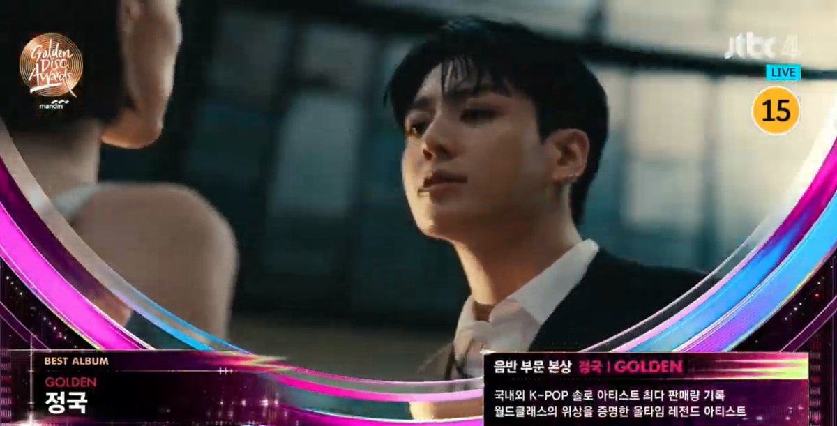 Jungkooknesia's tweet photo. Selamat kepada Jungkook yang telah memenangkan 2 hadiah utama (Bonsang) di 38th Golden Disc Awards, yaitu:
— Best Album (GOLDEN)
— Best Digital Song (Seven)

CONGRATULATIONS JUNGKOOK 🎉
#GoldenDiscAwards2024 https://t.co/fcmptbuaLS