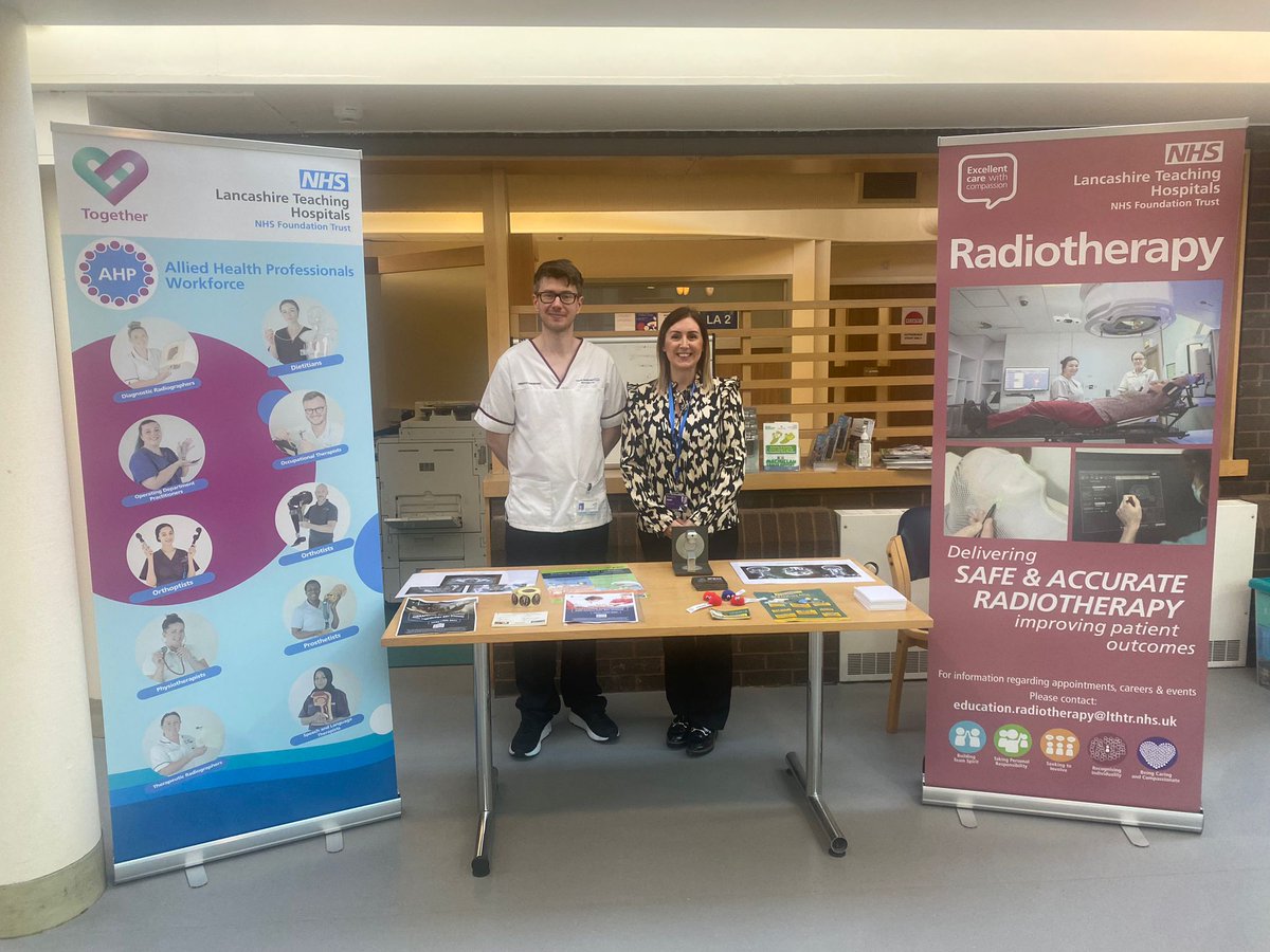 RevDrMikeK's tweet photo. Super work going on @LancsHospRT for their Careers Open day at Rosemere Cancer Centre, using @VertualLtd VERT! Excellent work! Our own Kerrie Woodhead was there too! @LivUniRT @LivUniHealthSci @LivUniIPH ☺️☺️ https://t.co/CavJcY2SAO