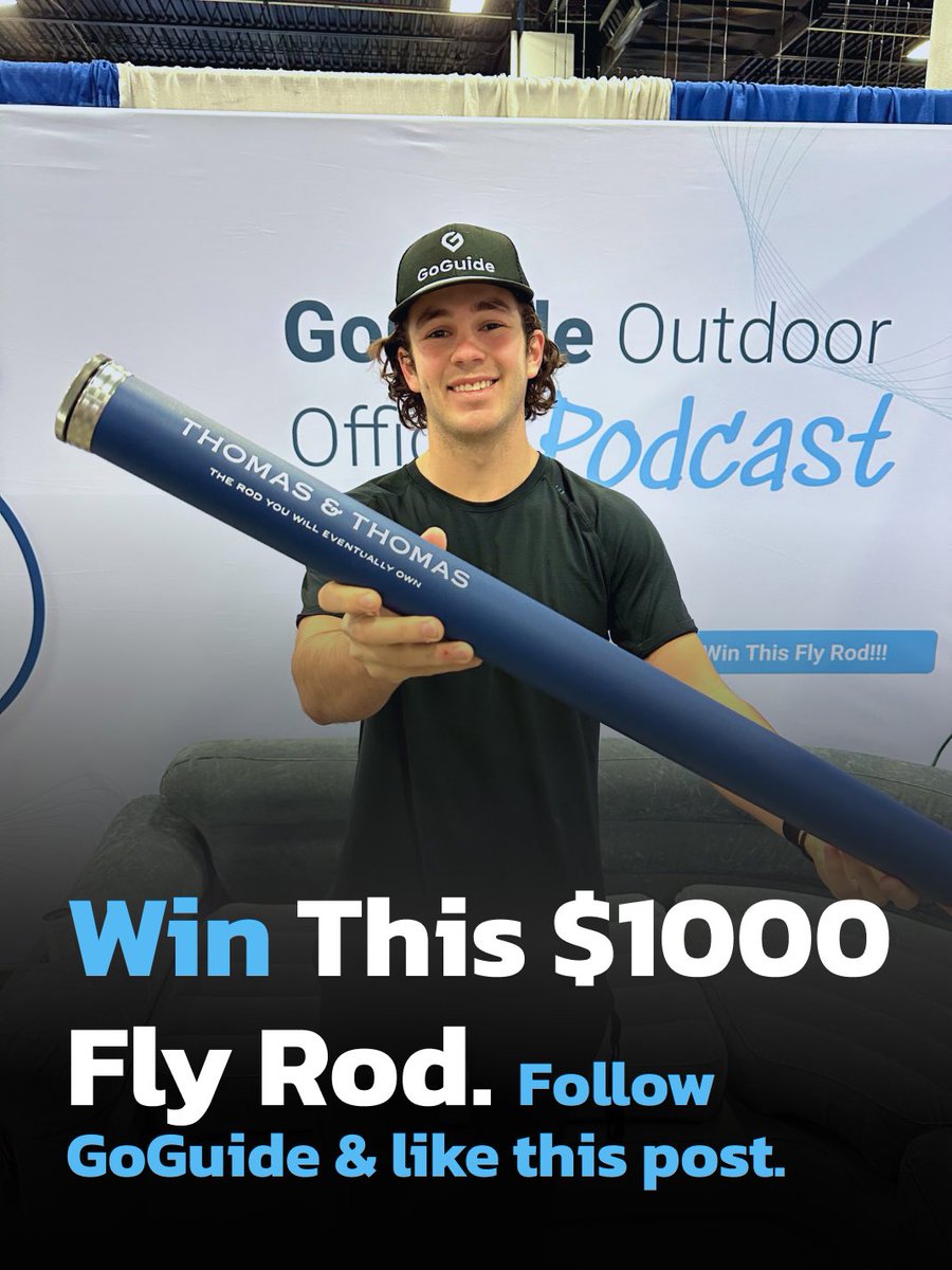 GoGuideio's tweet image. Win this $1000 Fly Rod!!

Follow GoGuide and like this post to enter. Retweet this post for 10 extra entries!

Winner will be announced after our last fly fishing show in February.
