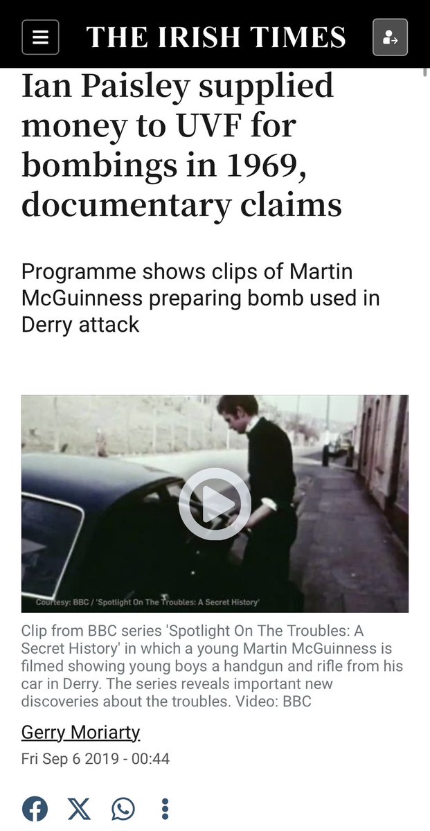 AodhMorONeill's tweet photo. @MarkWilson1980 Thought of the day….you sir are a deluded fool.

- Loyalists killed the 1st Catholic, Protestant, RUC and Brit Soldier.
- Loyalists planted the 1st 13 Bombs
- Ian Paisley and the DUP paid for the first bomb (power station) to blame the IRA.
- 🇬🇧 spooks bombed Monaghan &amp;Dublin https://t.co/eqLRcMMlTh