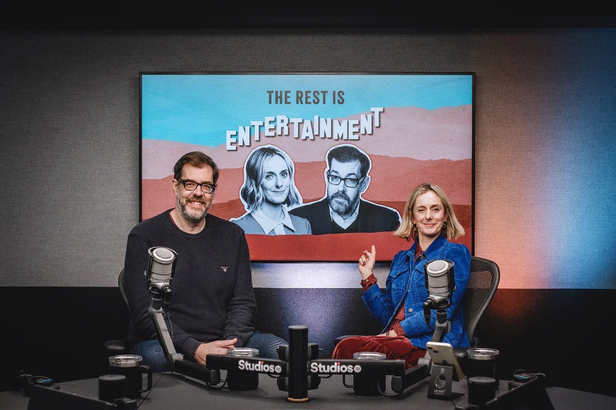 Just had our ONE MILLIONTH download of #TheRestIsEntertainment! Thank you so much everyone, we're overwhelmed. From this week @marinahyde and I will be doing 2 episodes a week, a regular one and an episode where we answer all or any questions you might have.