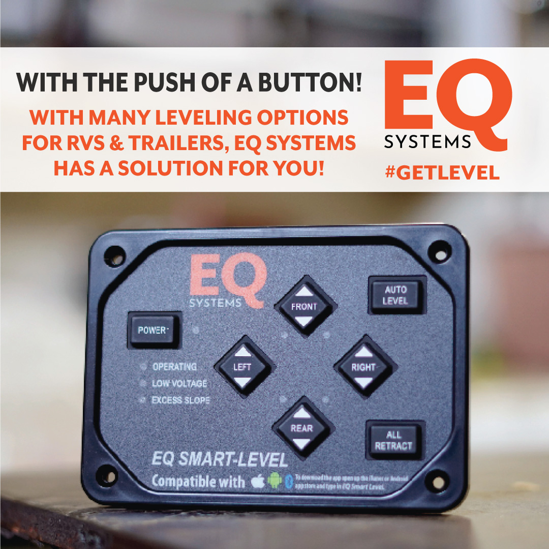 equalizersys's tweet photo. Let's #GETLEVEL!
Leveling options for motorhomes, fifth wheels, or travel trailers, including retrofitting your Class A RV leveling system!
Call us for a quote! 800-846-9659 or visit https://t.co/MyIT2Quew0.
#RVliving #Motorhomes #FifthWheel https://t.co/FJKECZcHZv