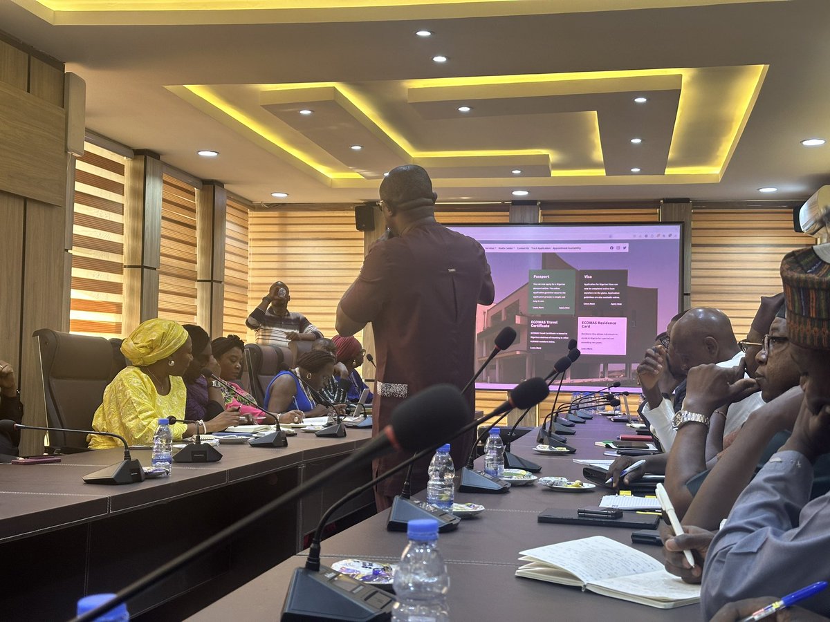 olorunwababs's tweet photo. From Monday, Nigerians can apply for their international passport online without having to worry about intermediaries. I was at the stakeholder forum earlier today where the minister of Interior @BTOofficial, CG immigration @nigimmigration and many other stakeholders reviewed the online platform and provided feedback for improvement. I am really proud if this innovation happening and hope this process will be successful for all.