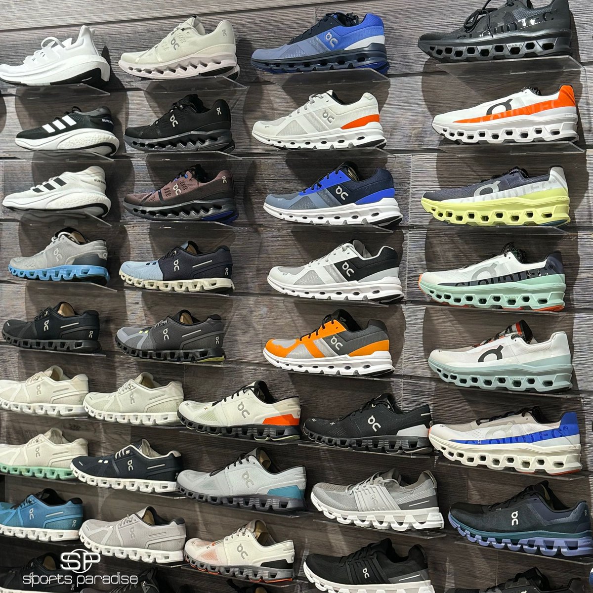 SportsPara's tweet photo. "No one has more Ons than you guys,
if someone cant find an On shoe from all of these...
they won't find them anywhere...."
we agree
#ShopLocal where you can try them all on!
2912 Rt 130N #Delran
99 Hartford Rd #Medford
#OnlySP
selection varies by location https://t.co/2O2KGlYcGX