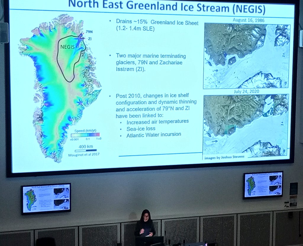 DaveRoberts2013's tweet photo. @PalaeoLou presenting new offshore data that constrains the retreat of #NEGIS from the NE Greenland continental shelf post LGM @QuaternaryRA_UK #QRA24 https://t.co/cqXVcvrOG9