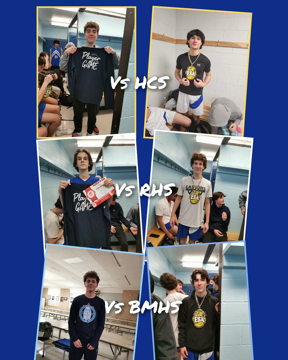 Tournoi difficile pour nos Castors, 3 joueurs blessés et 7 joueurs de disponible pour nos deux derniers matchs.

Mais toujours une belle expérience au <a href="/PotatoBarrel/">Potato Barrel Classic</a>, un tournoi super bien organisé. Merci pour l'invitation!!

ESA 66 HCS 75
ESA 59 Riverview 87
ESA 51 BMHS 69