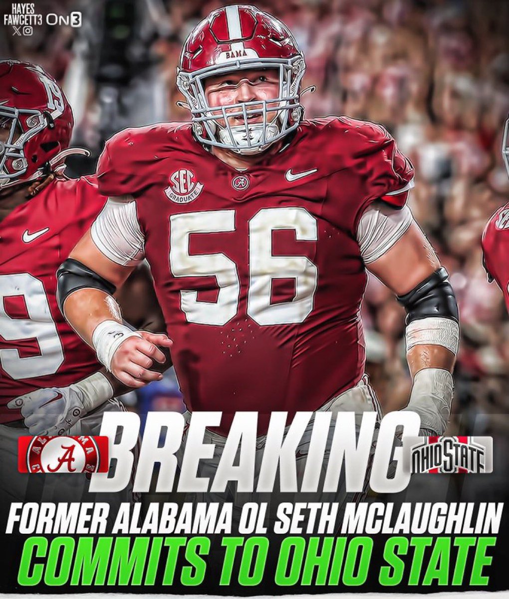 BarstoolOSU's tweet photo. BOOM ‼️OL Seth McLaughlin has Committed to Ohio State @Seth_Mc24 @Hayesfawcett3 https://t.co/qkF6czhMeV
