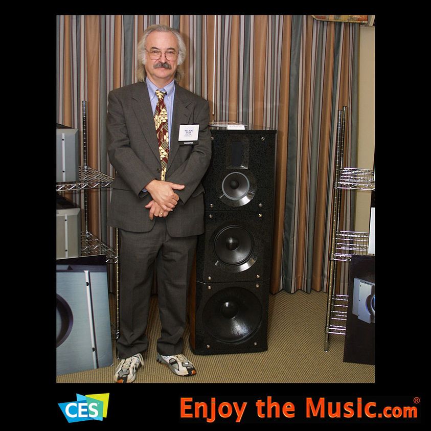 CES Throwback: Nelson Pass of Pass Labs standing next to his Rushmore loudspeaker.

#CES #CES2024 #CTA #ConsumerElectronics #Audio #PremiumAudio #Throwback #Audiophile #HighEndAudio #HiFi #Stereo #SoundSystem #StereoSystem #NelsonPass #PassLabs #EnjoyTheMusic