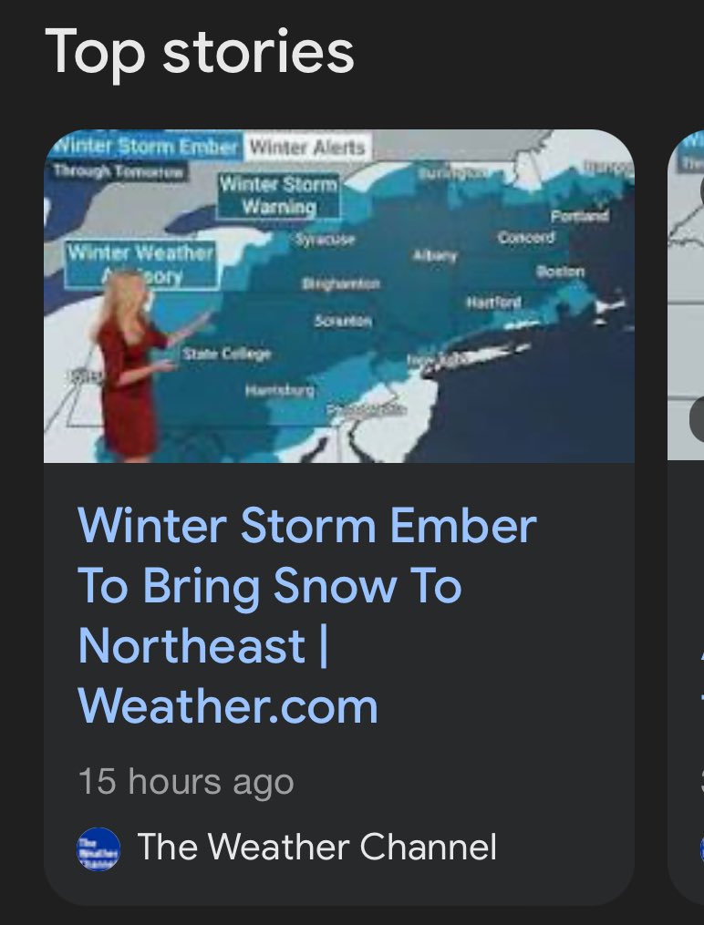 elfquest's tweet photo. The practice of giving winter storms names like they do hurricanes in summer has taken an interesting turn. 

If you’re in Ember’s path this weekend, stay safe! 😉 https://t.co/EcLY5t8aUp