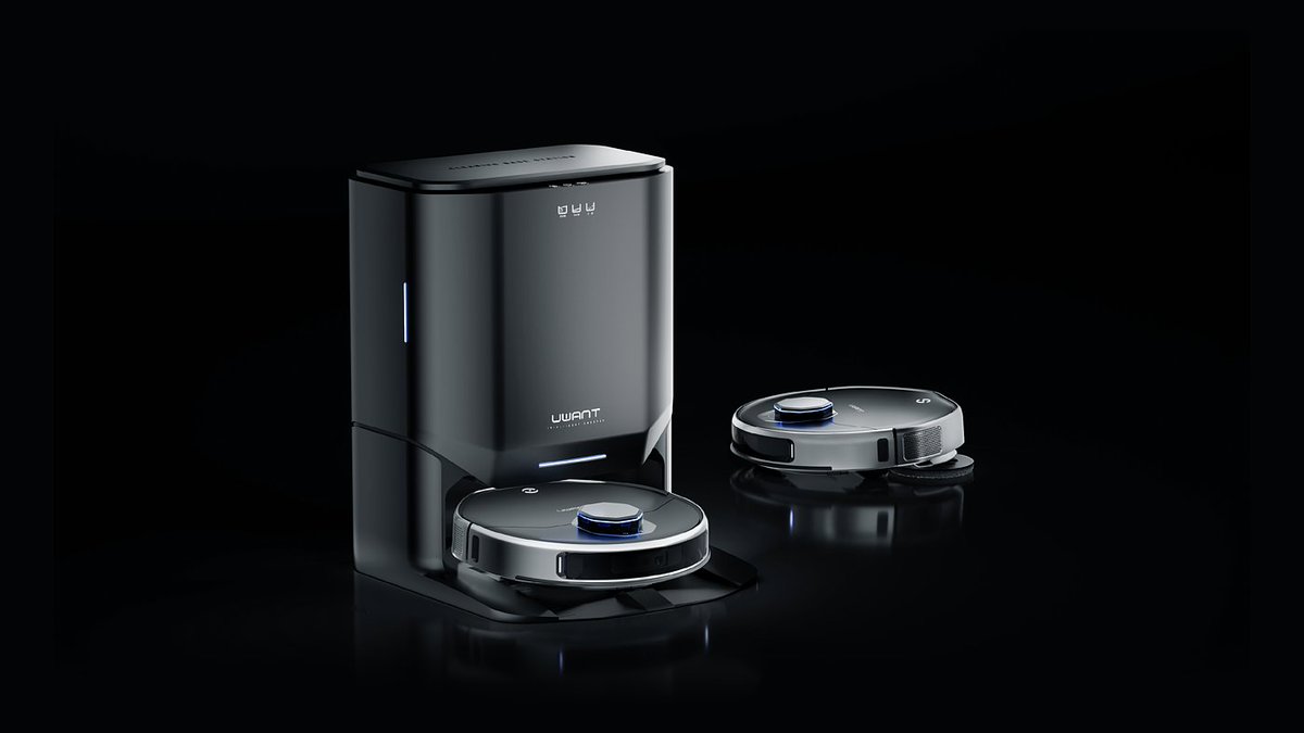 🫡告别 #米家 #美的 的千篇一律的白色家电🤍，扫地机器人也有炫酷钢铁侠风——来自 #uwant 家电公司的U300扫地机器人，线条流畅也相当有性格。顺德设计公司的底子一直比较在线。👍/设计：米壳 / 来源：普象网 / #工业设计 #产品开发 #产品设计 #智能家居