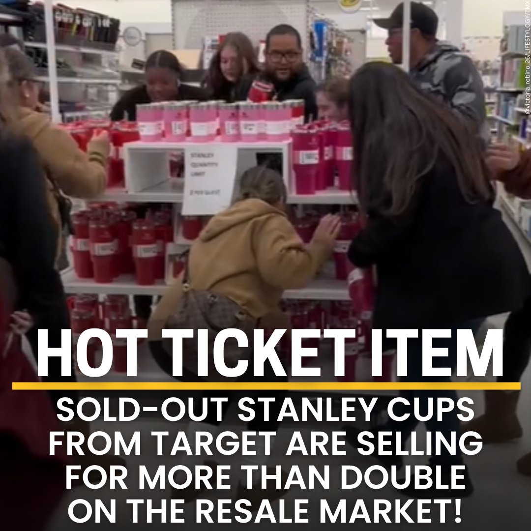 Target's sold out Stanley Cups selling on  for more