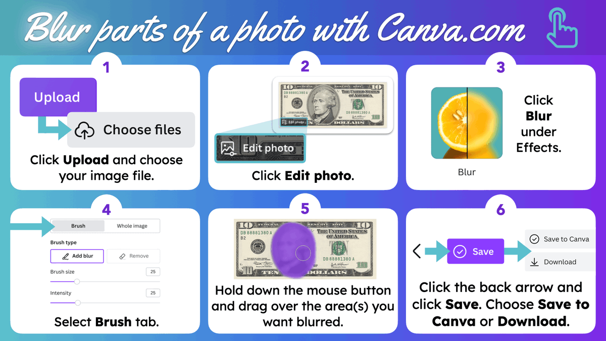 Stir up curiosity and conversation with a 'Baffling Blur.' Blur parts of an image and invite students to make educated guesses about what has been blurred. 🧐 Keep the original image handy so you can reveal it. You can use Canva to blur areas of an image. #FETC #CanvaEdu