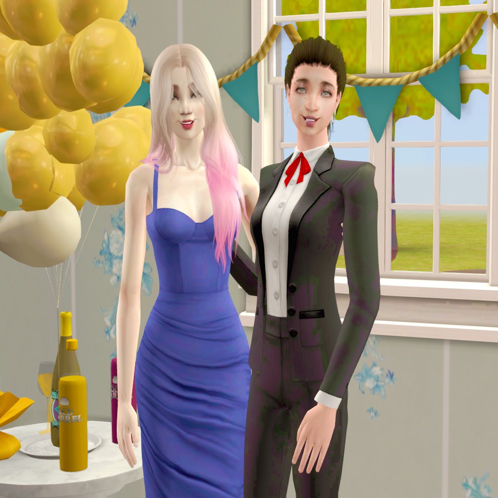 daysofrequiem's tweet image. The Clark Family celebrating new year's eve! 

#Simmer #Sims2 #TheSims2 #ShowUsYourSims #LosSims2 #Sims #SimsCommunity