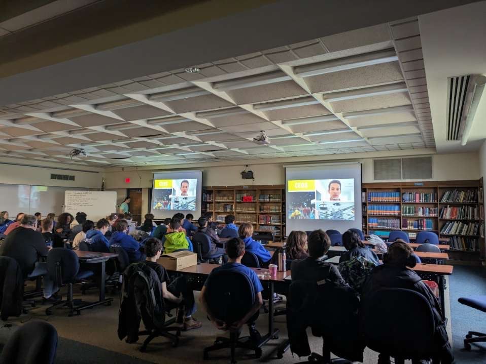 FRC834's tweet photo. Team 834 hard at work designing our new 2024 robot for Crescendo!! #omgrobot #firstmidatlantic #CRESCENDO https://t.co/b9X2xZiGBA