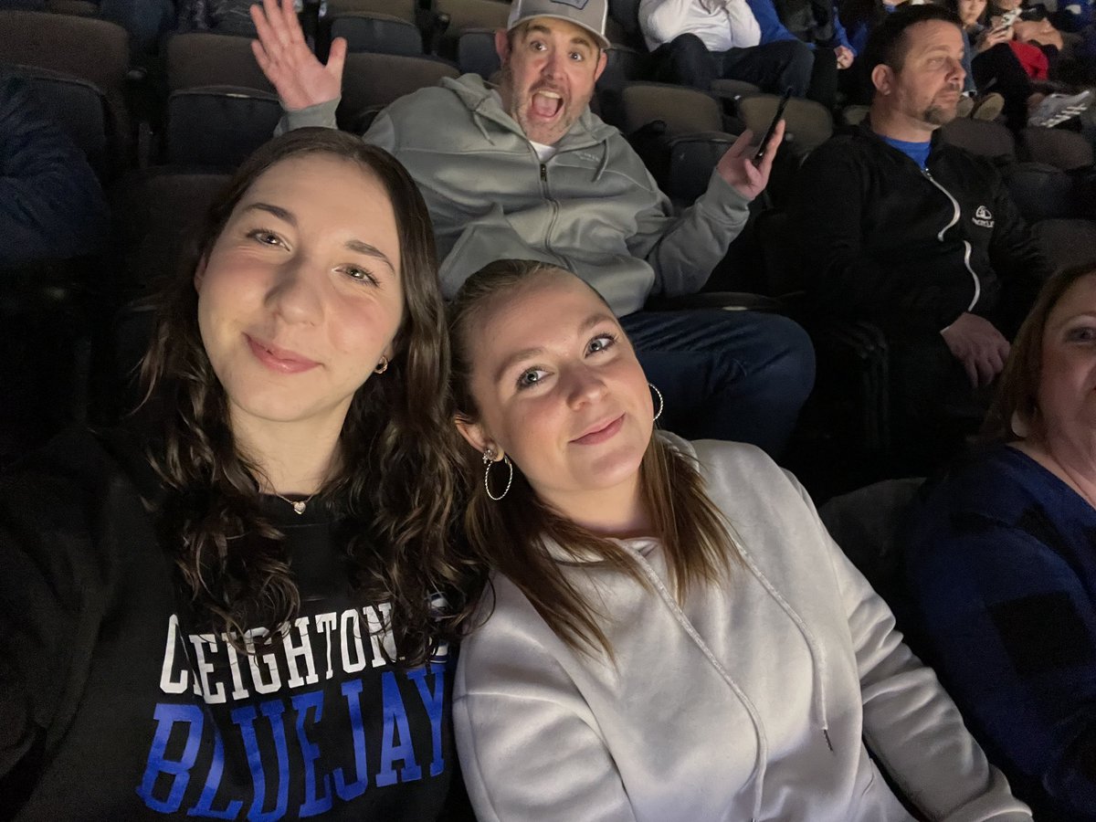 Angi came all the way from Italy to cheer on the Blue Jays!! #GoJays