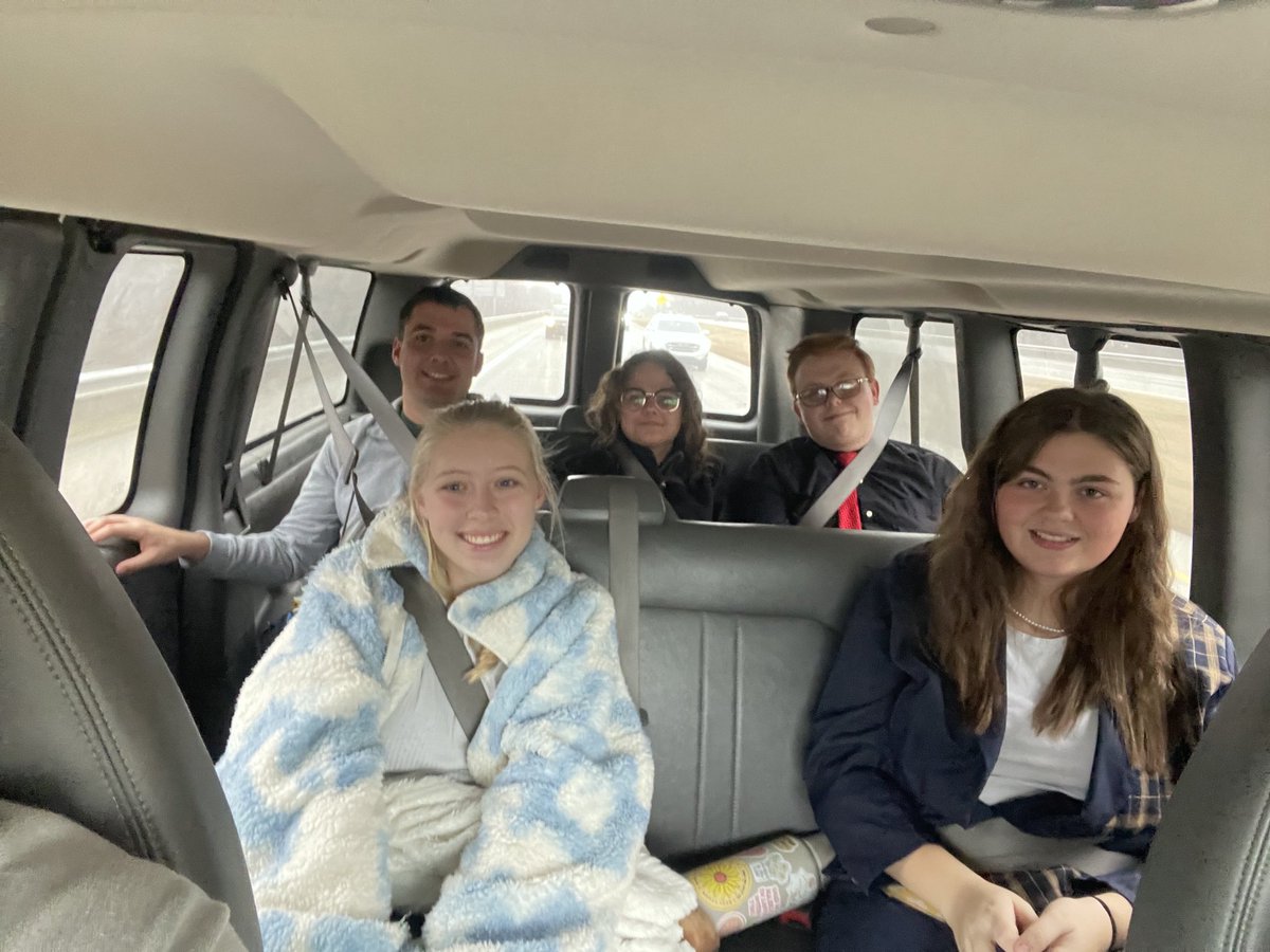 On our way back from Brecksville.  Solid showing today!  Nevaeh got her first 2 in a round.  The Avas took 2nd in Duo, and Seamus took 3rd, earning his 4th bid to the State Tournament!   Seamus joins the Avas in qualifying for the state tournament in March. #vhs4n6 #VanLife