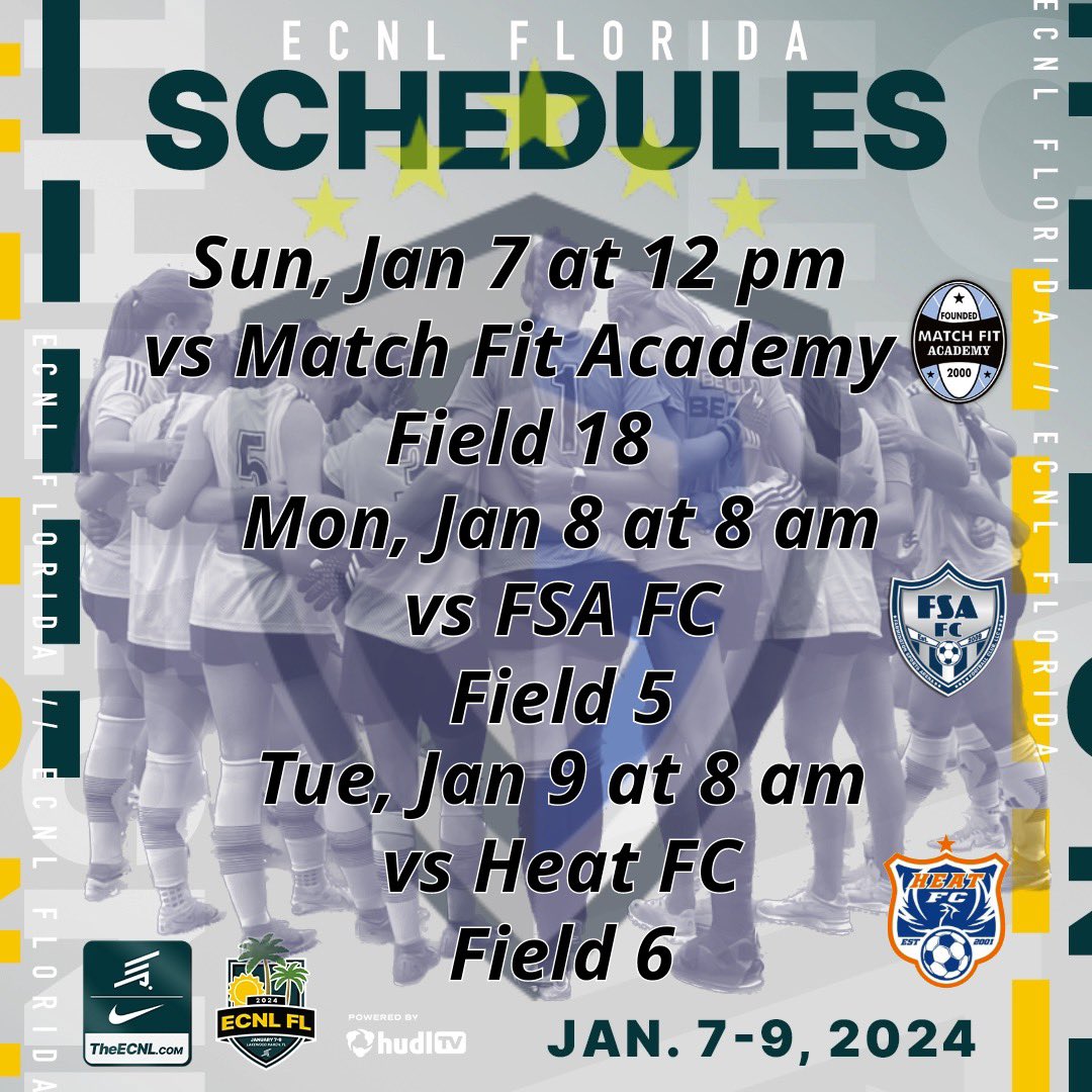 Today is the day, heading to #ECNLFL for our second showcase of the season first of 2024! @PrepSoccer @StingSoccerClub @adamflynnAF @TheSoccerWire @TopDrawerSoccer @ImYouthSoccer @ImCollegeSoccer