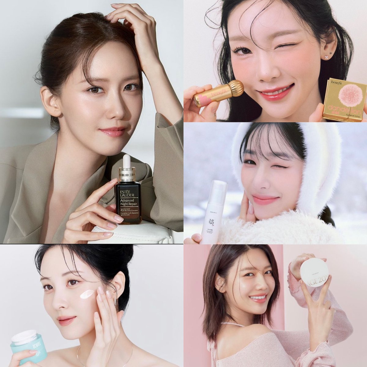 Sina1246525's tweet photo. SNSD Cosmetic/Make Up Endorsements 2024 💄

Yoona - Estee Lauder (Asia Brand Ambassador)
Taeyeon - Benefit (Muse)
Tiffany - Beauty of Joseon (Brand Ambassador)
Seohyun - Acwell (Muse)
Sooyoung - Age20s (Muse)

#SNSD #GirlsGeneration #Yoona #Taeyeon #Tiffany #Seohyun #Sooyoung https://t.co/HjQDzkNTS8